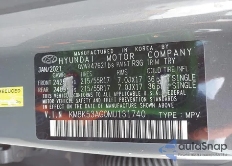 2021 Hyundai Kona Electric Ultimate from USA, damaged, VIN KM8K53AG0MU131740